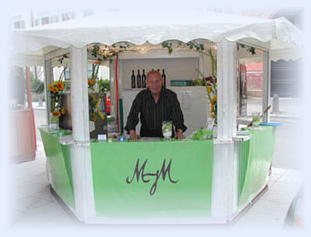 Weingut M.J.Mller, unser Weinstand